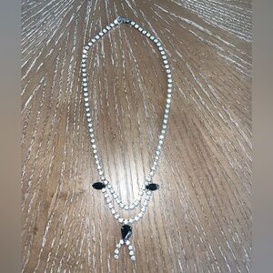Vintage Faux Diamond Necklace